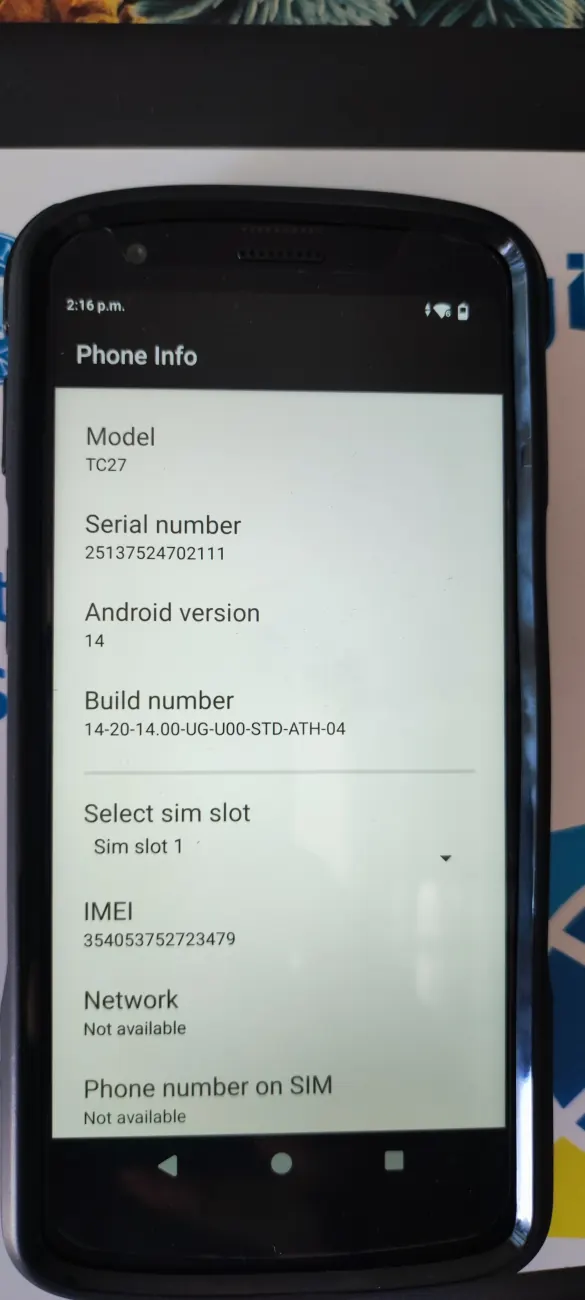 Terminal mobil Zebra TC27