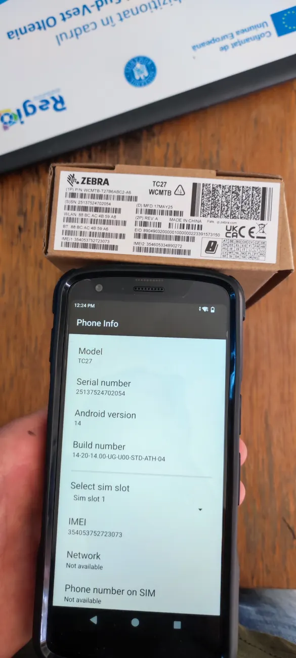 Terminal mobil Zebra TC27
